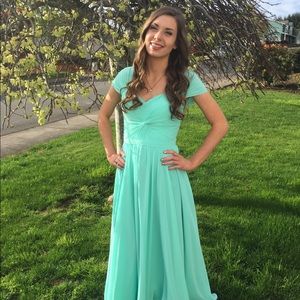 Teal/Sea foam Green prom dress